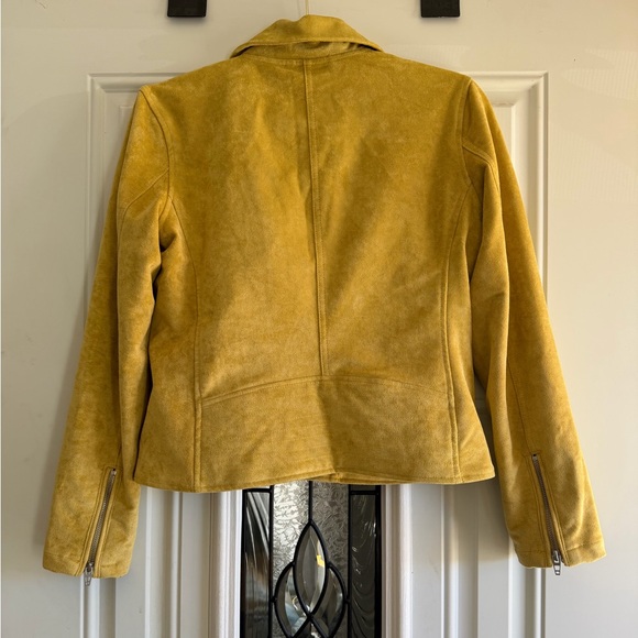 Blank NYC Mustard Faux Suede Women's Jacket - Picture 2 of 4